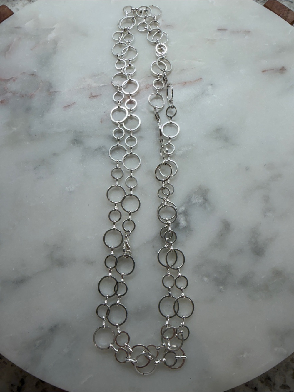 Silver Multi-Circle Link Necklace - Untitled Brand